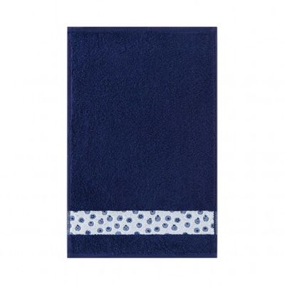 ZWOLTEX Kids’ Towel Set, 4 Pieces, 30 x 50 cm, Egyptian Cotton, Berries/Dark Blue