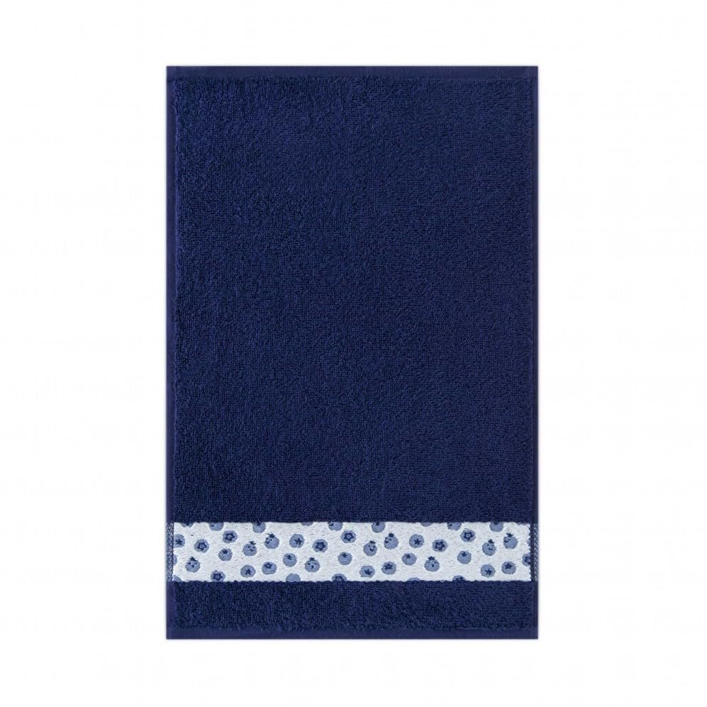 ZWOLTEX Kids’ Towel Set, 4 Pieces, 30 x 50 cm, Egyptian Cotton, Berries/Dark Blue