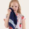 ZWOLTEX Kids’ Towel Set, 4 Pieces, 30 x 50 cm, Egyptian Cotton, Berries/Dark Blue view 4
