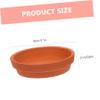 PartyKindom Red Terracotta Plant Pot Saucers, Round, 10-Pack view 2