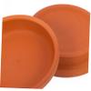 PartyKindom Red Terracotta Plant Pot Saucers, Round, 10-Pack view 3