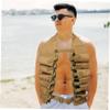 Beer Belt Holder, 1 Pc., Khaki Oxford, for Men and Women view 2