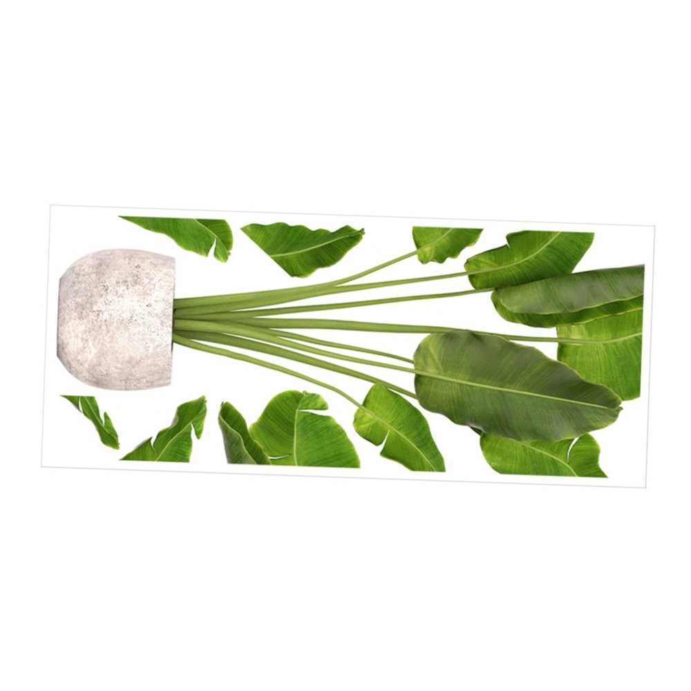 Green Potted Plant Wall Sticker for Children's Room