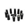 Black/White Conical Silicone Rubber Hole Plugs, 7.8 × 12.5 × 22 mm, Black, 5-Pack view 3