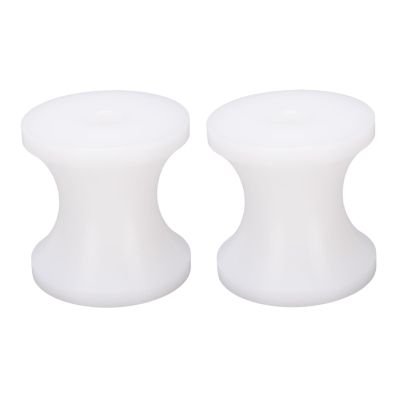 Yctze Marine Boat Trailer Nylon Bow Roller for Yachts, Lifeboats, and Motorboats, 8 mm Hole, White