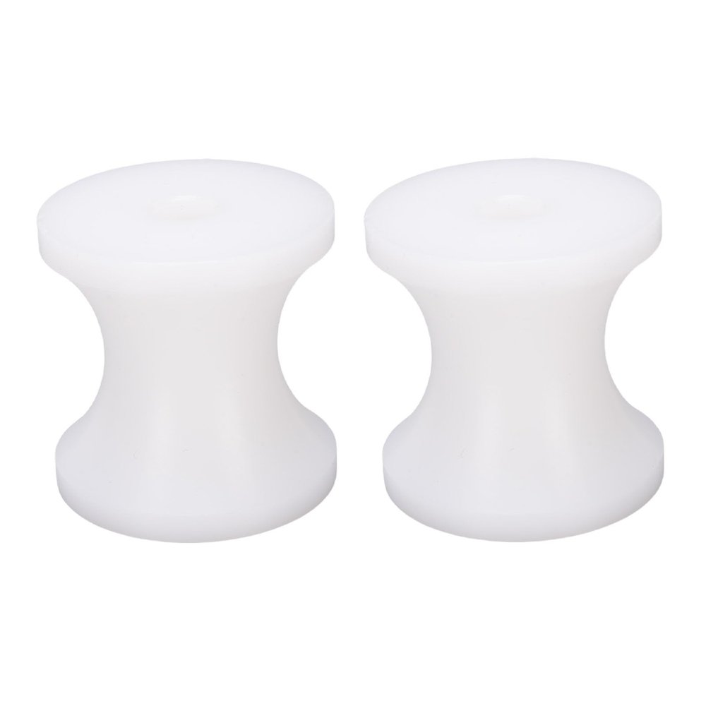 Yctze Marine Boat Trailer Nylon Bow Roller for Yachts, Lifeboats, and Motorboats, 8 mm Hole, White