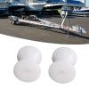 Yctze Marine Boat Trailer Nylon Bow Roller for Yachts, Lifeboats, and Motorboats, 8 mm Hole, White view 2