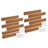 jojofuny Set of 12 Self-Adhesive Felt Memo Board Strips view 1