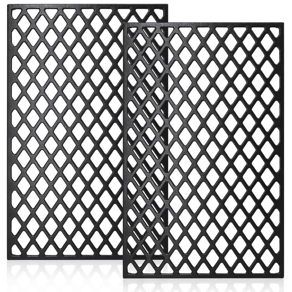 Hiorucet Cast Iron Grill Grates for Pit Boss 700 Series Pellet Grills, PB700S, PB700SC, PB700D, PB700R1, PB700, Cuisinart CPG-700 and Louisiana LG700, CS450