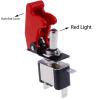 ONECMN Illuminated Aircraft Missile-Style Rocker Switch, 12 V, 20 A, Dark Yellow view 2