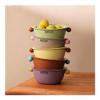 Bamboo Sea Fruit Bowl and Draining Basket, Green view 3