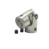 Steering Universal Joint, 1-Piece Steel Shaft Coupler, 3 mm to 3 mm view 2