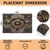 Woltant Boho Magic Linen Placemats, Washable, Heat-Resistant, 4-Piece Set view 2