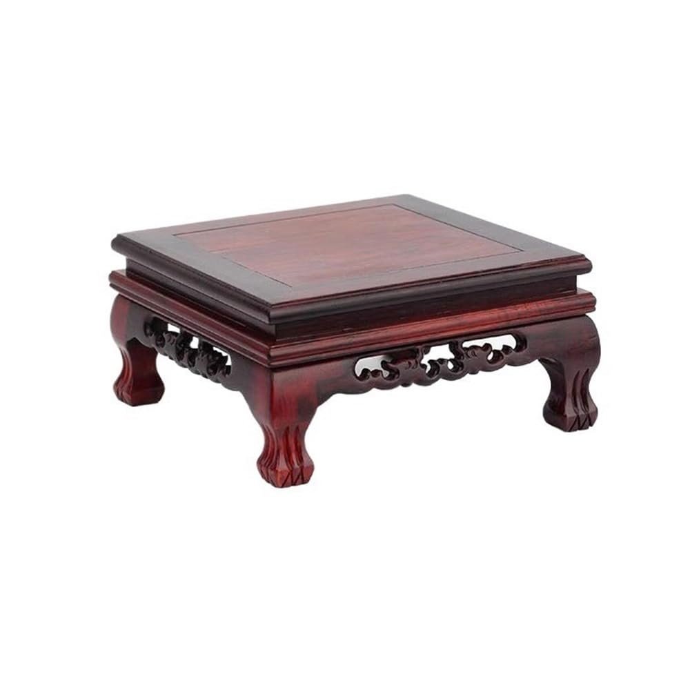 Lijiaxiuyc-101 Square Hollow Bonsai Base and Display Stand, Medium