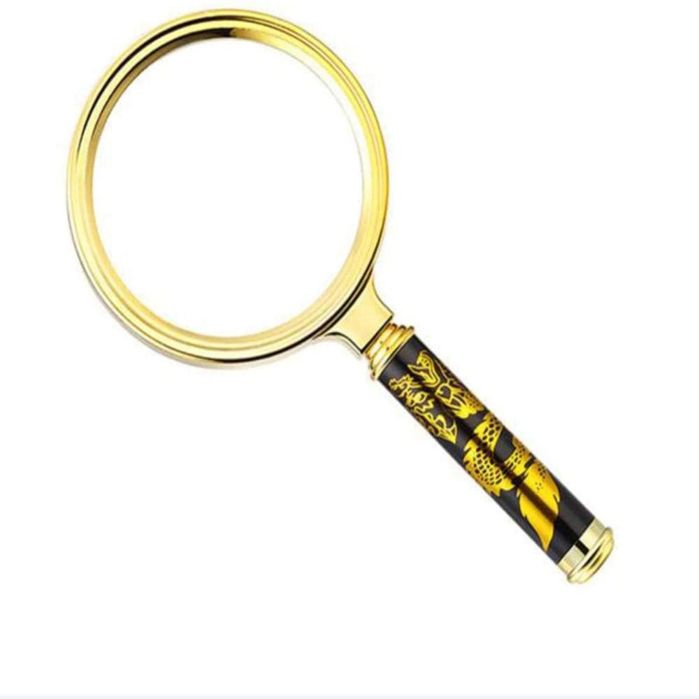 10X 60 mm Clear Handheld Magnifying Glass