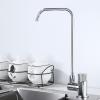 Kitchen Faucet Filter with Dual Water Outlet, Single Handle, Chrome Silver view 2