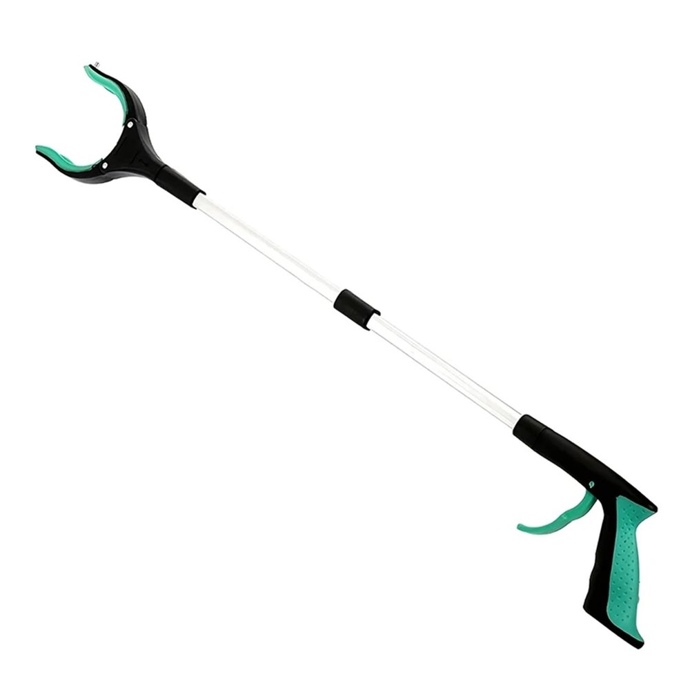 GIYXHU Reacher Grabber, 2-Pack, 81 cm Foldable Pickup Tool, Green