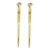 HOODANCOS Metal Ballpoint Pens, 2-Pack, Gold, Smooth Writing view 1