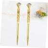 HOODANCOS Metal Ballpoint Pens, 2-Pack, Gold, Smooth Writing view 3