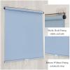 Xrdbfd No-Drill Blackout Roller Shade, Gray, 115 x 150 cm view 4