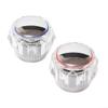 Oniissy Faucet Handle Replacement Set, Hot and Cold Water, 2-Piece, Acrylic Covers, 20 Splines, 7.5 mm, for Kitchen, Bathroom and Sink Faucets, Clear, Blue and Red view 2