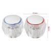 Oniissy Faucet Handle Replacement Set, Hot and Cold Water, 2-Piece, Acrylic Covers, 20 Splines, 7.5 mm, for Kitchen, Bathroom and Sink Faucets, Clear, Blue and Red view 4