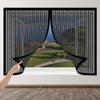 Magnetic Fly Screen for Windows 90 x 73 cm, No-Drill Insect Net, Easy Adhesive Installation, Black view 1