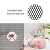 Magnetic Fly Screen for Windows 90 x 73 cm, No-Drill Insect Net, Easy Adhesive Installation, Black view 3