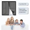Magnetic Fly Screen for Windows 90 x 73 cm, No-Drill Insect Net, Easy Adhesive Installation, Black view 4