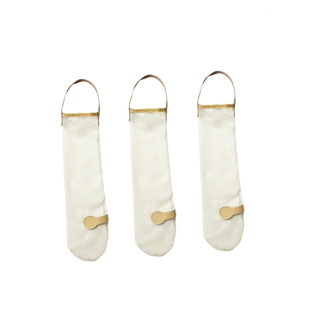 Kitchen Polyester Storage Mesh Bags, 3-Piece Set, Hanging Design