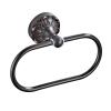 WEKONUMEX Black Round Wall-Mounted Towel Ring view 1