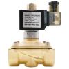 HCVYQMMJ Brass Normally Open Solenoid Valve G3/8" to G2, NBR/EPDM/Viton Seal, AC 220V/DC 12V/24V, IP65, High-Temperature Water Valve (DC 24V-Viton) view 1