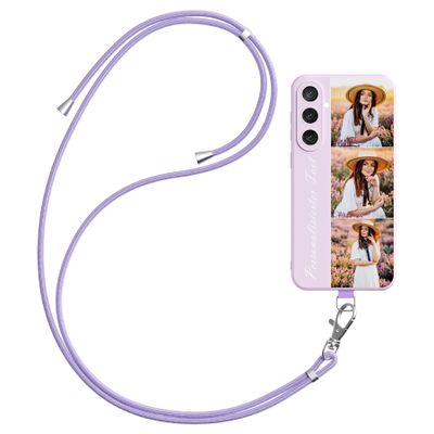 LQGBFCLK Personalized Phone Case with Strap for Samsung Galaxy S20 FE 4G/5G
