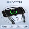 SOPPY Neckband Bluetooth 5.4 Wireless In-Ear Earbuds with ANC & ENC, IPX5, 35-Hour Playtime, Black view 2