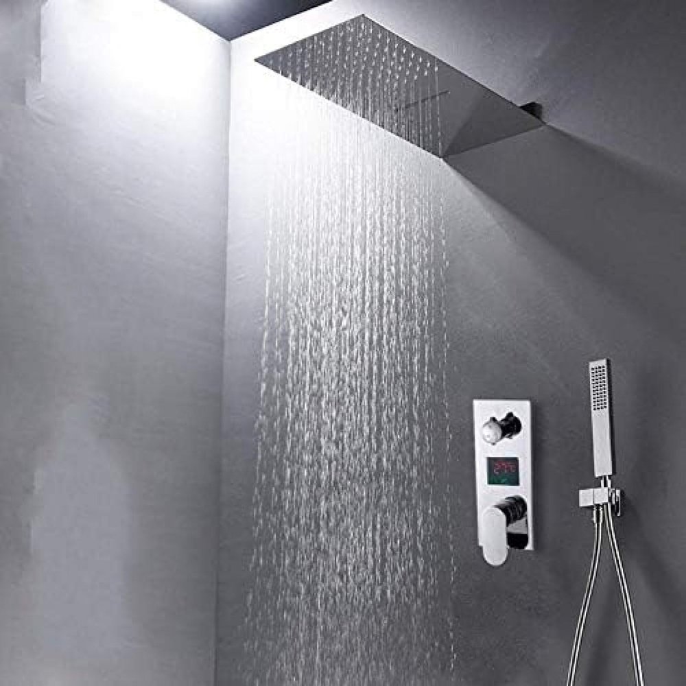 3-Function Digital Display Shower System, Chrome
