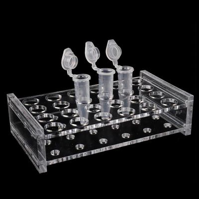 Transparent Centrifuge Tube Rack for 1.5 mL PCR Tubes, 100-Well, 11 mm Diameter