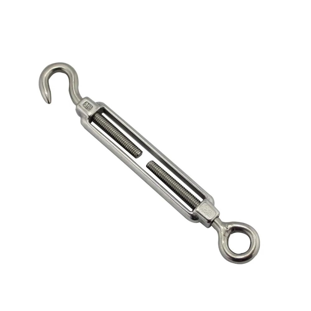 WTAXBH 2-Pack M10 Stainless Steel 304 Hook-and-Eye Turnbuckle