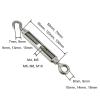 WTAXBH 2-Pack M10 Stainless Steel 304 Hook-and-Eye Turnbuckle view 2