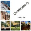 WTAXBH 2-Pack M10 Stainless Steel 304 Hook-and-Eye Turnbuckle view 4
