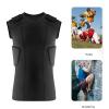 Soccer Chest Protector, Padded Rib Protection Compression Shirt with Back Protector view 2