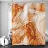 Hnmdmyi Orange Gold Abstract Marble Shower Curtain, 65 x 71 in view 2