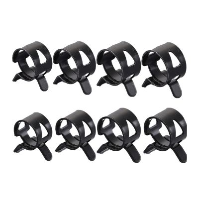 10-Piece M6–32 mm Spring Hose Clamps for Fuel, Oil, Water and Air Lines (M22)