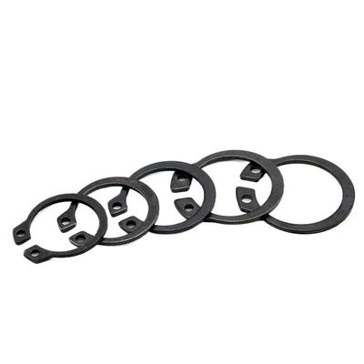 External Retaining Ring 3 mm 30 mm, Stainless Steel/Carbon Steel Circlip for Grooved Shafts, Pins and Bolts (Carbon Steel, M4, 50 pcs)
