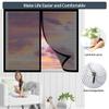 Magnetic Window Screen, 154 x 82 cm, Black, No-Drill Adhesive Mount view 2