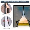 Magnetic Window Screen, 154 x 82 cm, Black, No-Drill Adhesive Mount view 3