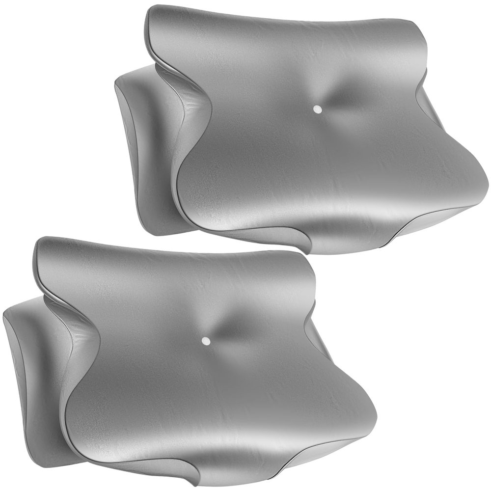 Satin Pillowcases for Contour Pillows, Gray, 2-Pack