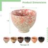 YOFAPA 6-Piece Chinese Kung Fu Ceramic Tea Set with Patterned Japanese Tea/Sake Cups view 4