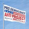 4x6 ft Pro-Democracy Anti-Project 2025 Double-Sided Garden Yard Flag, Stop Project 2025, No Flag Stand view 2