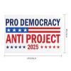 4x6 ft Pro-Democracy Anti-Project 2025 Double-Sided Garden Yard Flag, Stop Project 2025, No Flag Stand view 3