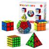 Vdealen Magic Cube Set, Speed Cubes 2x2, 4x4, Pyraminx, Mirror Cube and Megaminx view 1